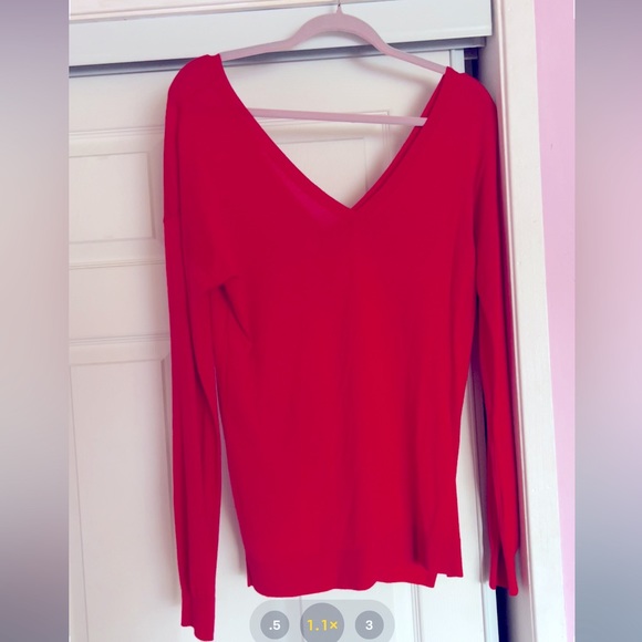 Modern Look Red Color Sweater - Picture 3 of 4